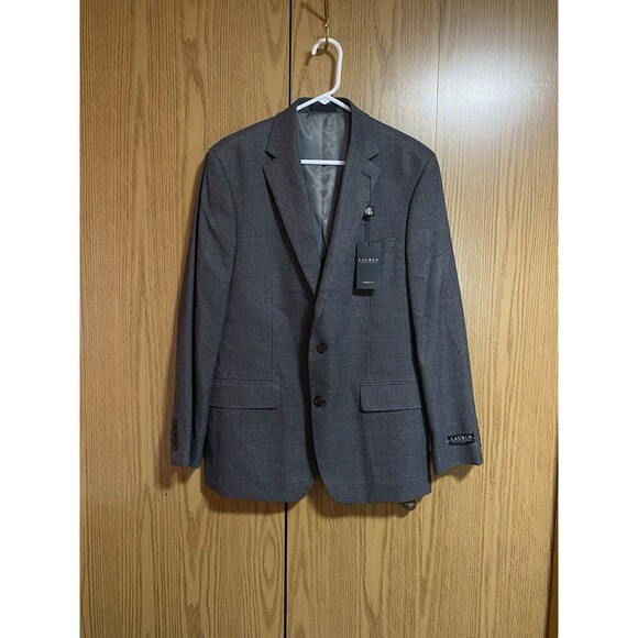 NWT Lauren Ralph Lauren Men’s 40R Grey Ultraflex Classic Fit Suit Jacket - Picture 1 of 6